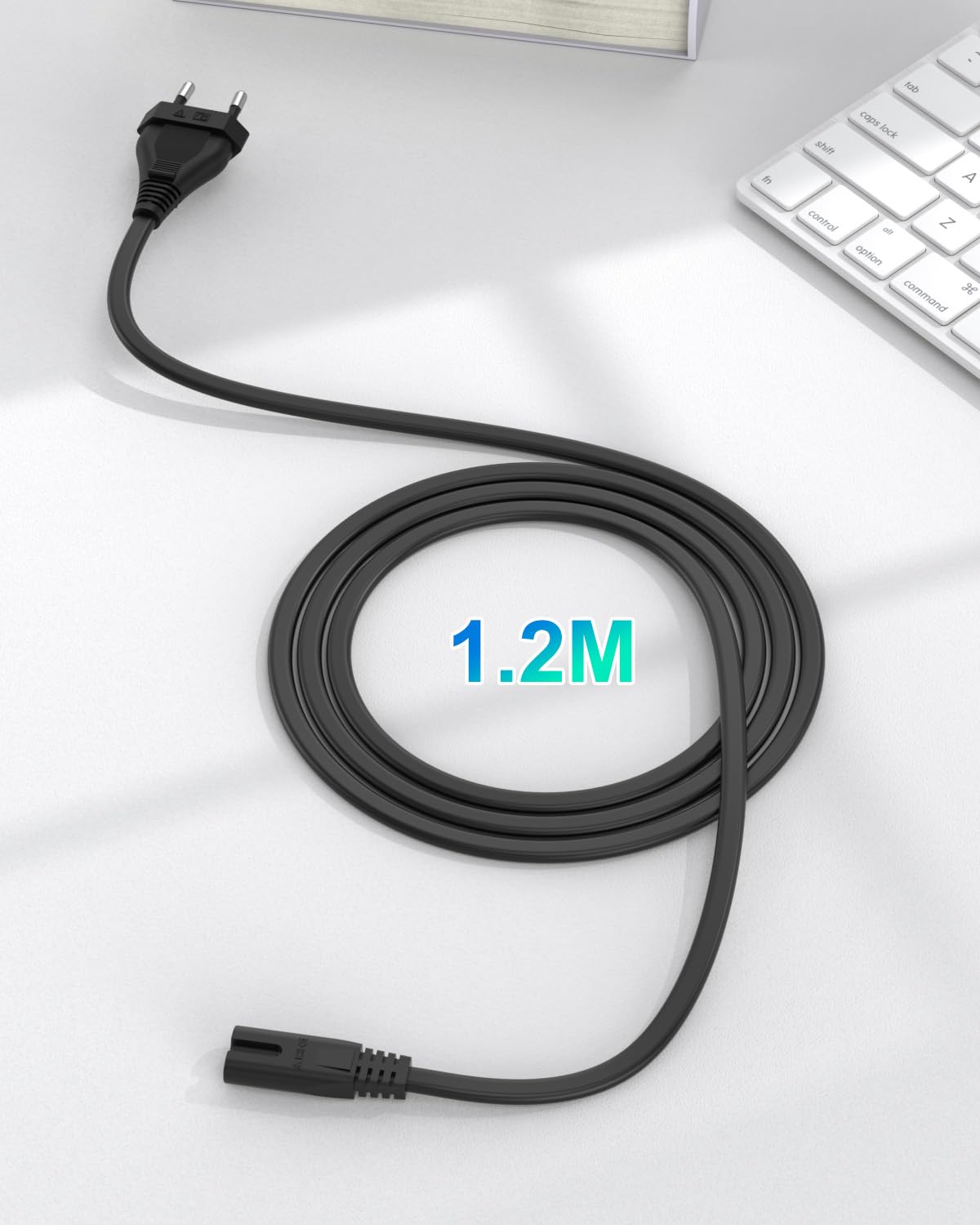 Superer 2M Netzkabel Stromkabel Passend für PS5 PS4 Xbox TV Fernseher
