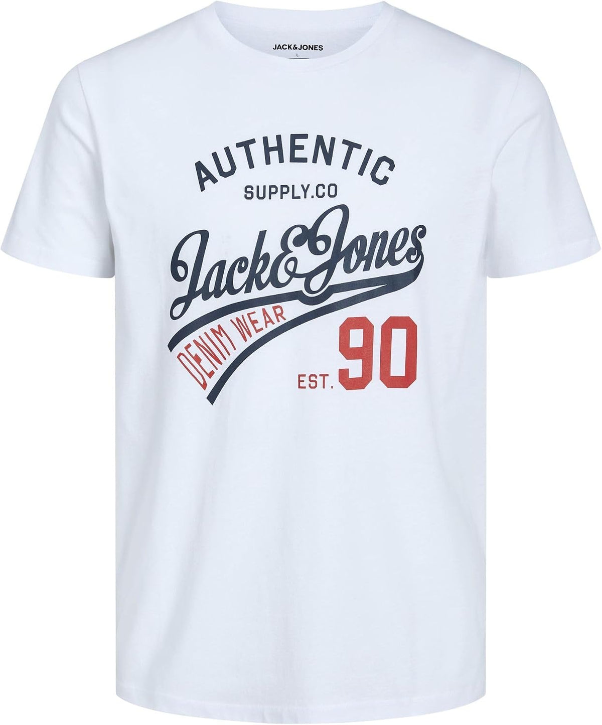 JACK & JONES Herren T-Shirt 3er Pack – Baumwolle, Rundhals, Kurzarm, mit Print – Bequeme Freizeitshirts im modernen Design