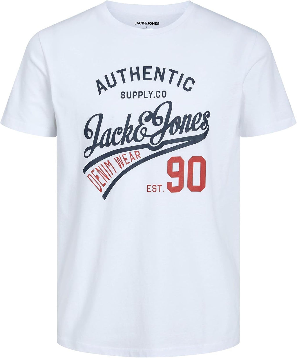JACK & JONES Herren T-Shirt 3er Pack – Baumwolle, Rundhals, Kurzarm, mit Print – Bequeme Freizeitshirts im modernen Design