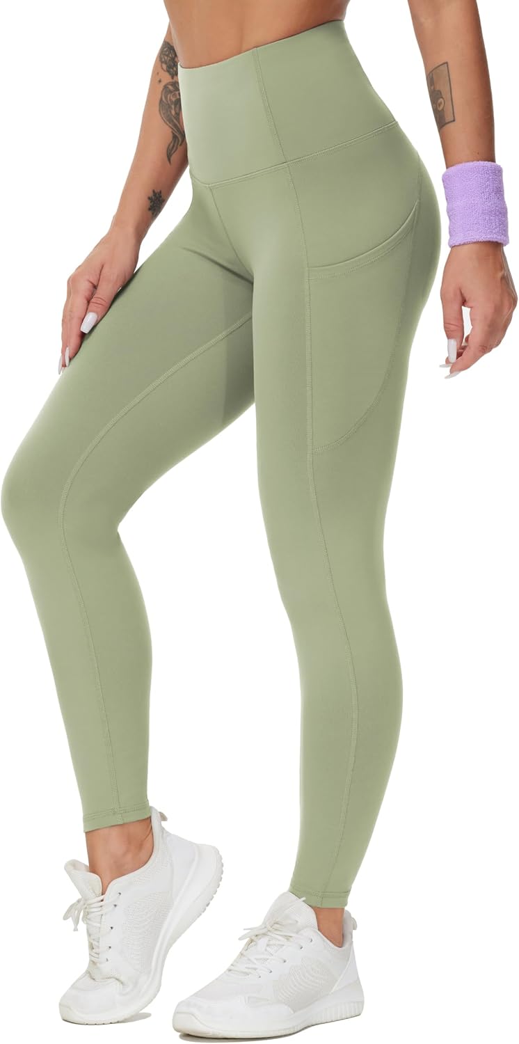 THE GYM PEOPLE Women's Thick High Waist Yoga Pants Workout Leggings