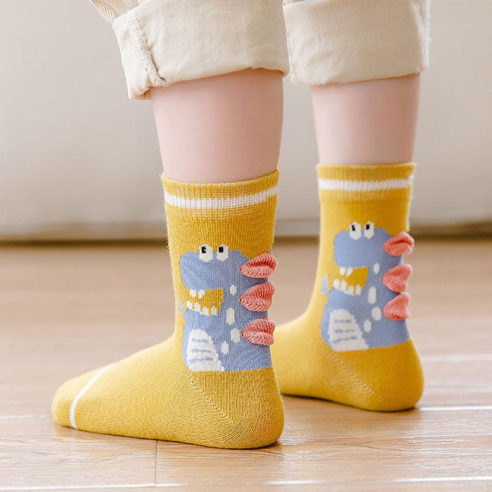 FedMois 10 Paires Chaussettes chaudes hiver en Coton Garçons Filles Socquette Enfant