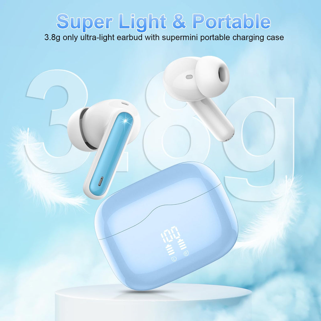 Bluetooth Kopfhörer, Kopfhörer Kabellos Bluetooth 5.4, Tiefer Bass Ohrhörer