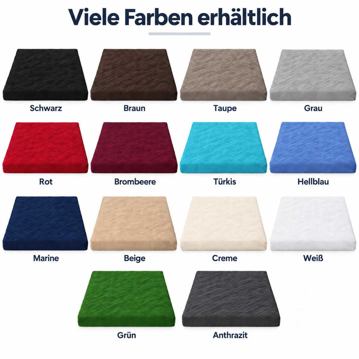 Brandsseller Waschmaschinenbezug & Trocknerbezug 60x60 cm - gepolsterter Schonbezug für Waschmaschine und Trockner – Schutzhülle mit Gummizug - Grün