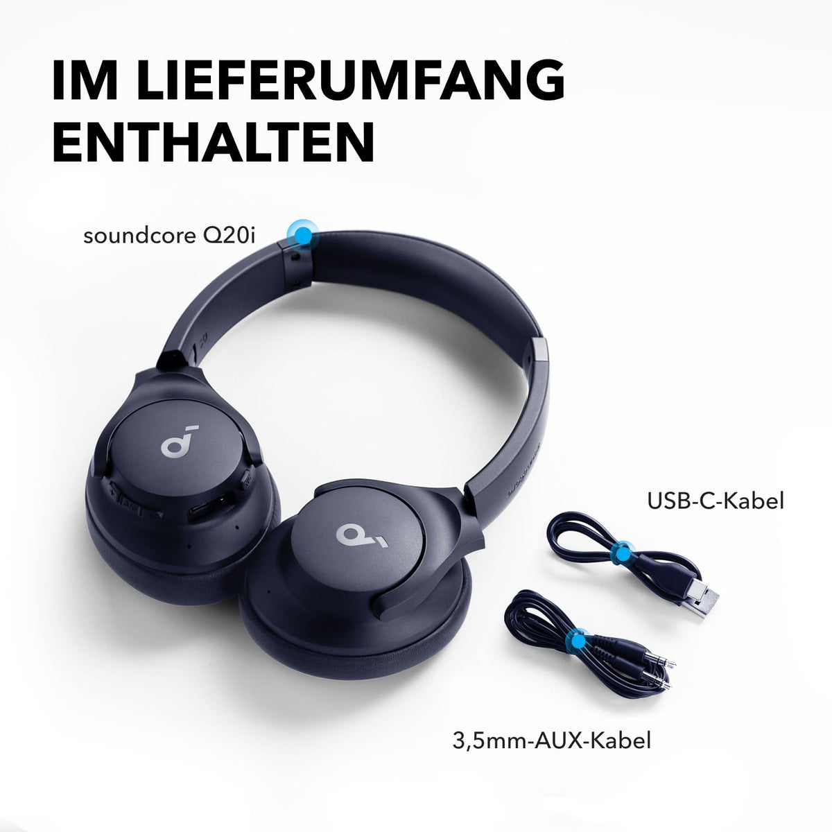 Soundcore by Anker Q20i kabelloser Bluetooth Over-Ear-Kopfhörer