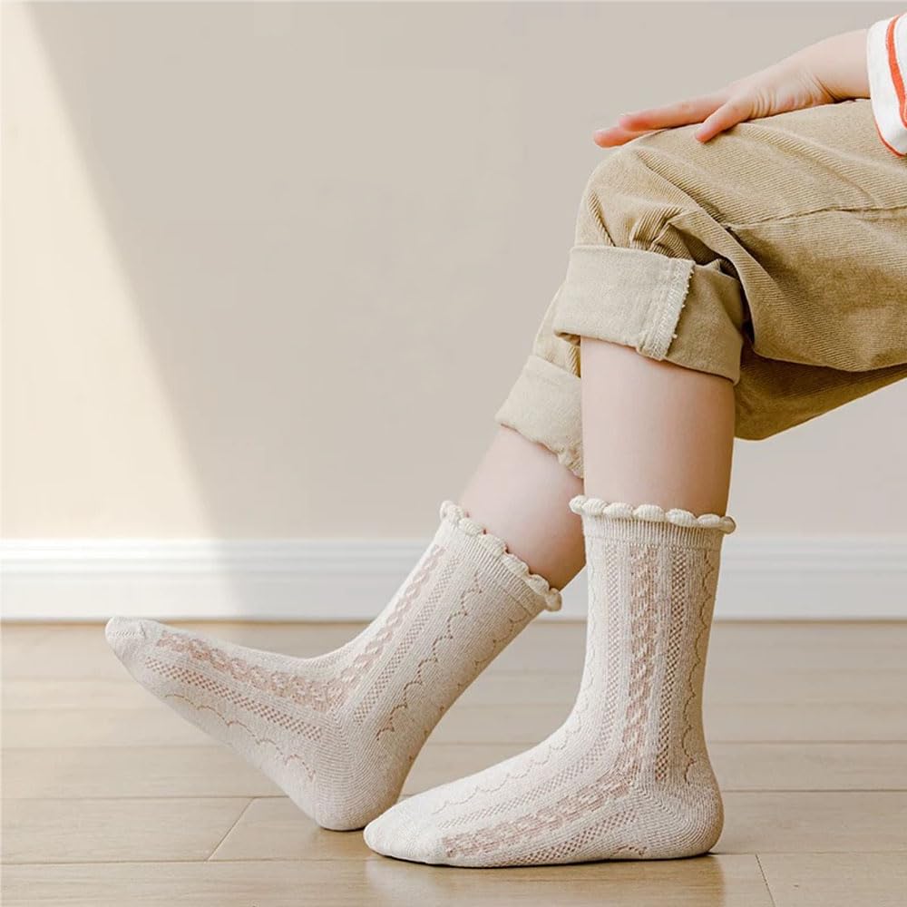 FedMois 10 Paires Chaussettes chaudes hiver en Coton Garçons Filles Socquette Enfant