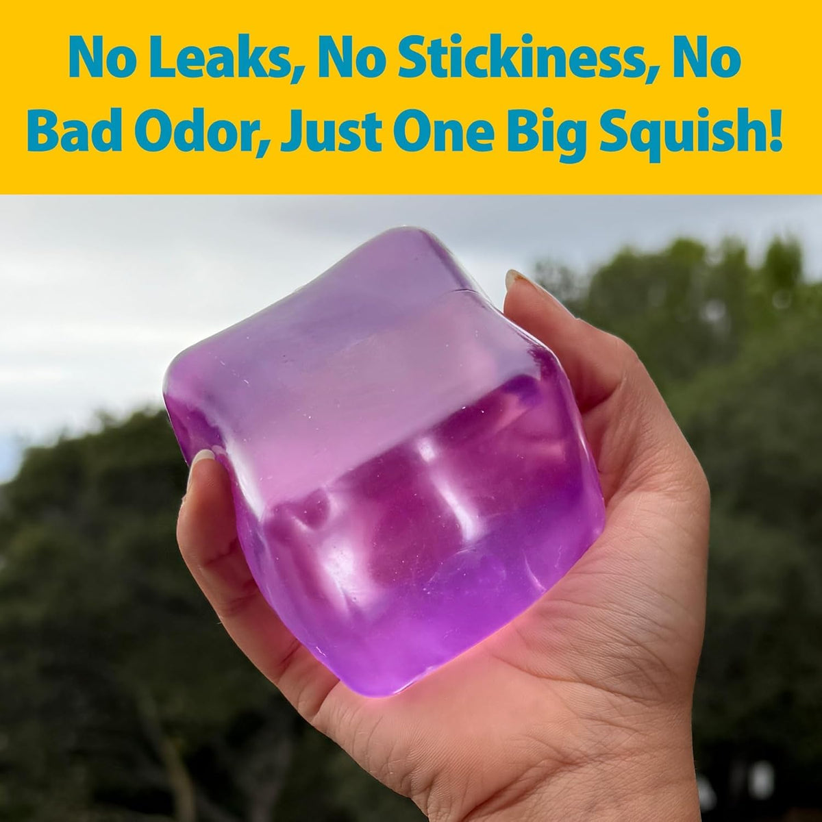 Original BigBlok Premium Stress Cube, Squishy Fidget Toy, Kids & Adults