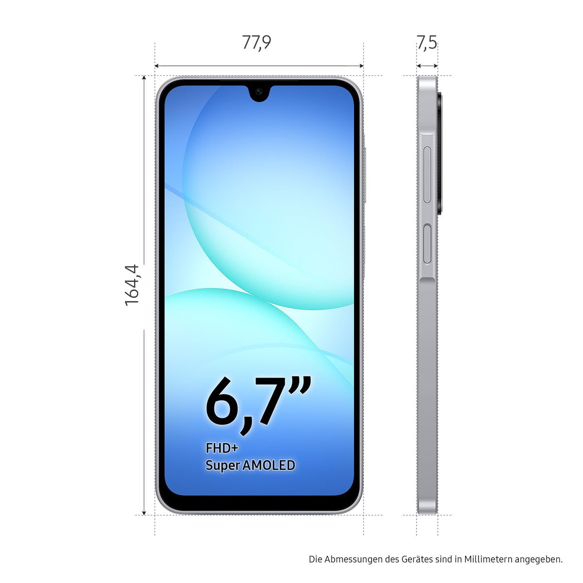 Samsung Galaxy A17 5G AI Smartphone, KI-Handy mit Android, Dünner 7,5-mm-Rahmen, 50-MP-Kamera, 128 GB Speicher, 4 GB RAM, 5.000-mAh-Akku, Black, 2,5 Jahre Herstellergarantie [Exklusiv auf Amazon]