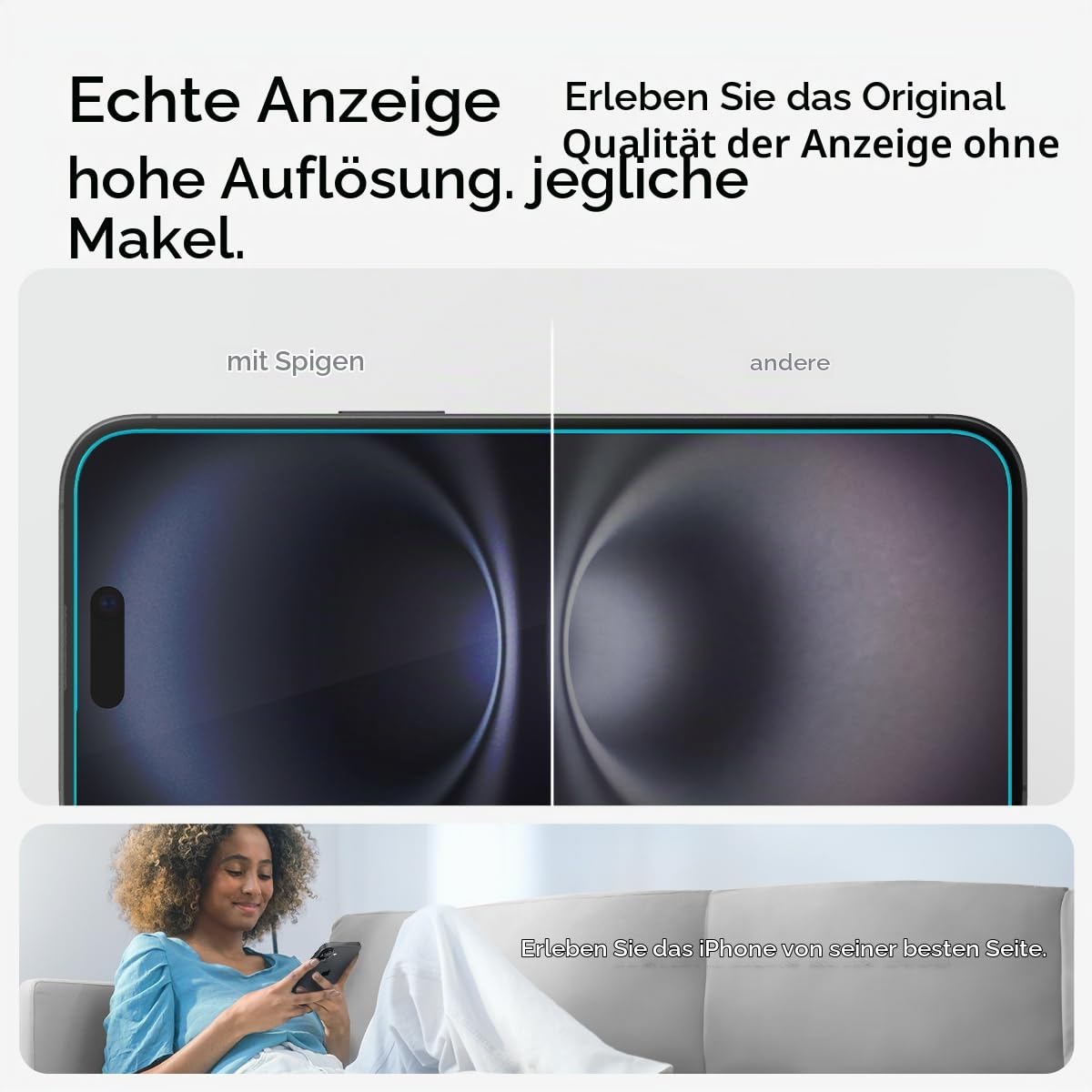 Spigen EZ Fit Schutzfolie [2 Stück] für iPhone 18 Pro, iPhone 17 Pro