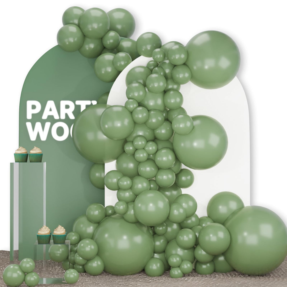 PartyWoo Black Balloons 140pcs Different Sizes of 18 12 10 5 Inch