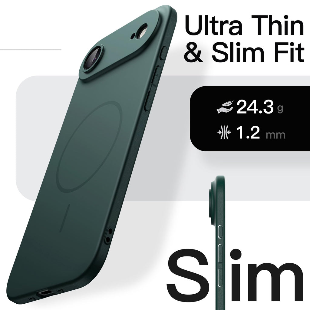 JETech Magnetische Dünne Hülle für iPhone 18 Pro, Schwarz