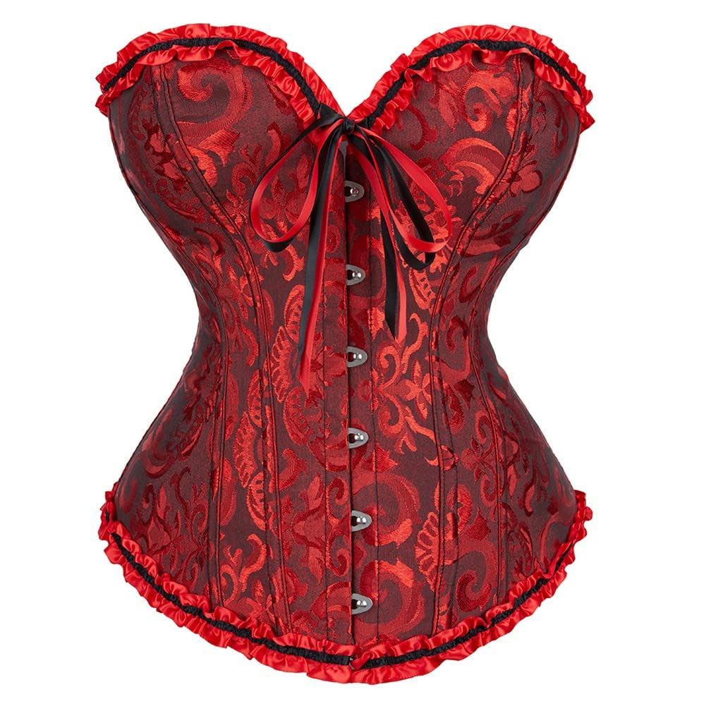 SZIVYSHI 14-Bone Overbust Corset Top