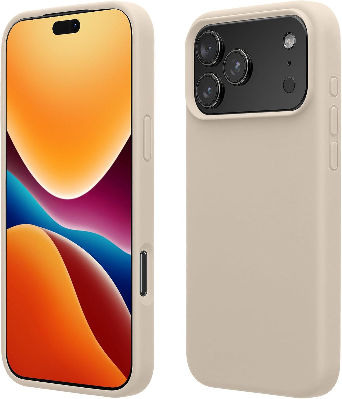 kwmobile Handyhülle für iPhone 15 Pro Hülle, für iPhone 15 Pro Case - Hülle Silikon - kabelloses Laden - Altrosa