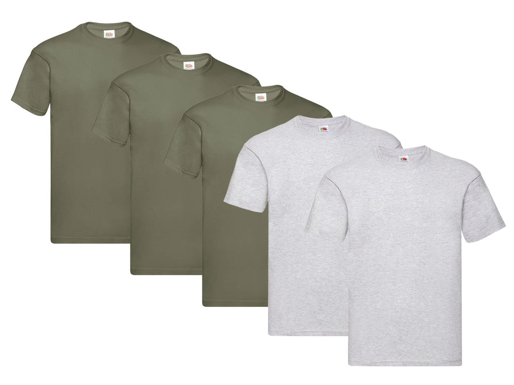 Fruit of the Loom Men's T-Shirt Iconic Tee, Lightweight Ringspun Tee, 5 Pack