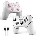 AceGamer 2pcs Wireless Controller für Switch 2/1/Lite/OLED, Controller für Switch Pro mit Weckfunktion mit Einer Taste，Pro Gamepad mit Doppel Vibration/Turbo/Screenshot (Schwarz & Weiß)
