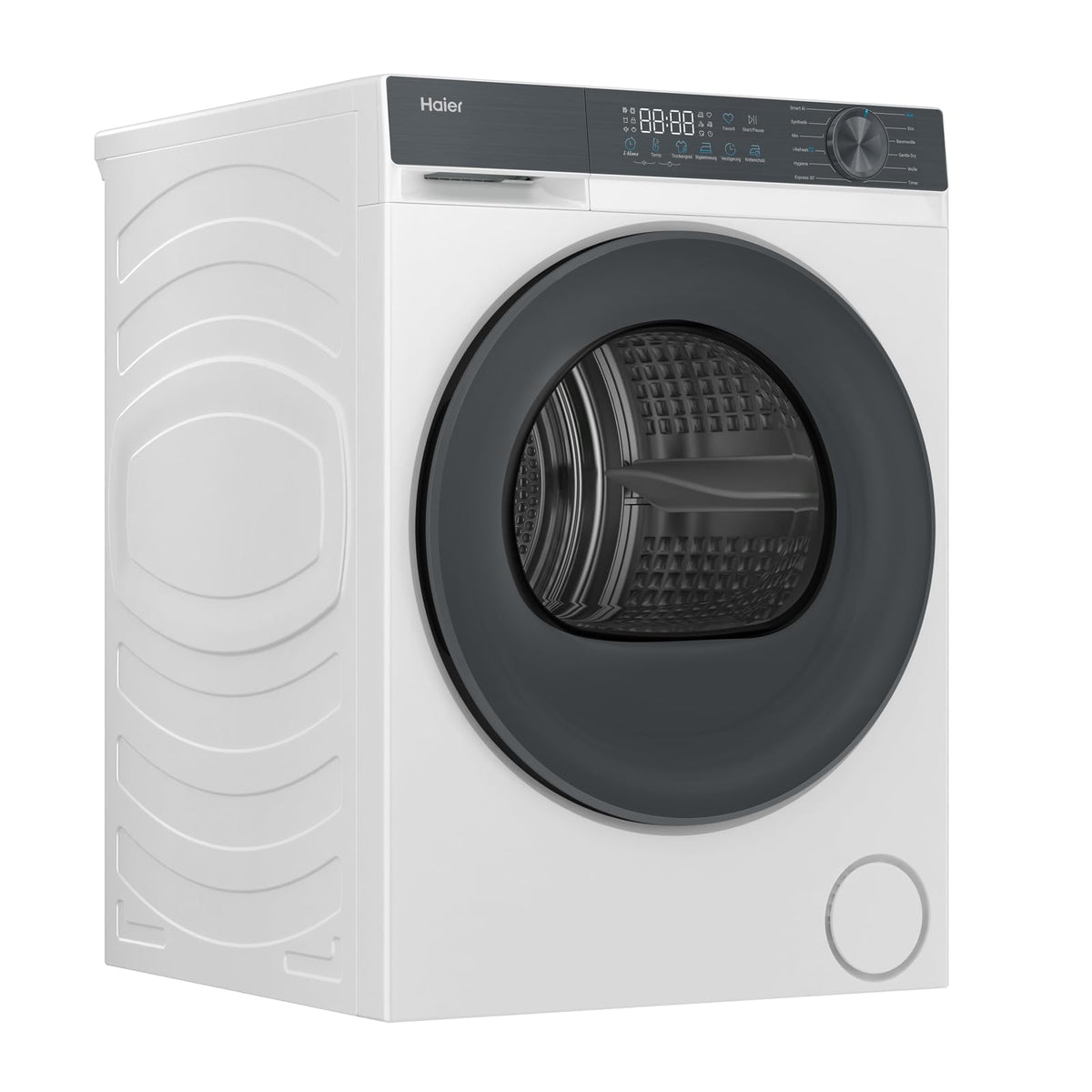 Haier Wärmepumpentrockner 9kg I G7 Serie I Klasse B I AI Power Inverter Motor, iOn Air Fresh, Pillow-Schontrommel, Automatik- & Hygiene-Programm, hOn AppI HD90-B667U1