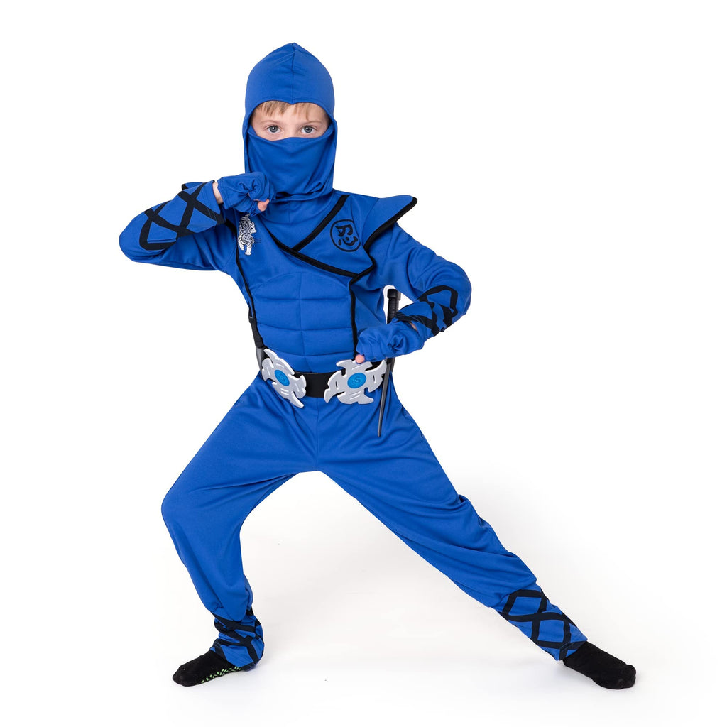 Spooktacular Creations Halloween Ninja Costume, Ninja Outfit Set for Kids, Halloween Costumes for Boys Dress Up Party