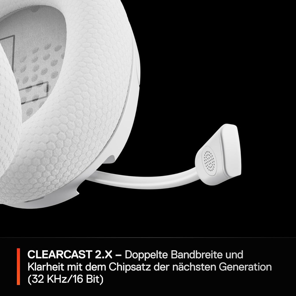 SteelSeries Arctis Nova 5 Wireless - Gaming Headset- Multi-System -PC,PS5 - Magnetische Neodym-Treiber -Über 100 Audio Presets - 60H Akkulaufzeit - 2,4 GHz oder BT-ClearCast Gen2.X-Mik -Weiß