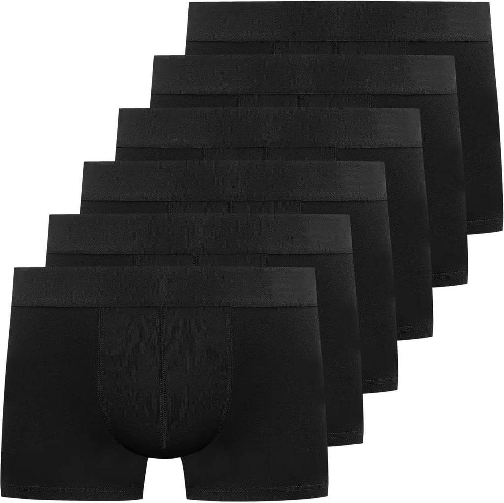 YouShow Mens Boxers 6/12 Pack Mens Underwear Hipsters Cotton Pants Trunks