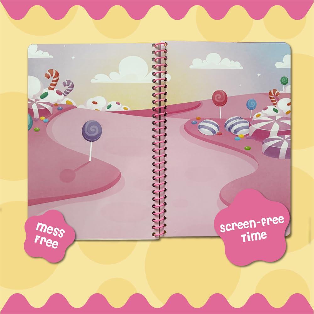 Stick4Ever Jelly Sticker Book® - for Kids - Waterproof, Easy to Clean Reusable Sticker Book for Toddlers- Reusable Road Trip Activities for Kids - Stocking Stuffers for Toddlers (Farm)