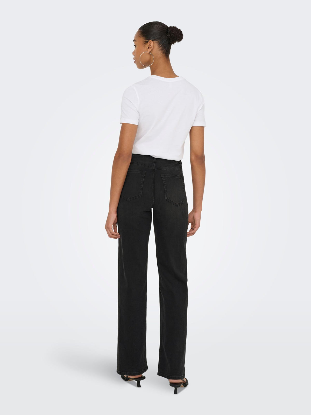 ONLY Damen Jeans Mit Weitem Bein Only Female Jeans mit Weitem Bein Onljuicy-wauw Hohe Taille Weiter Beinschnitt Jeans