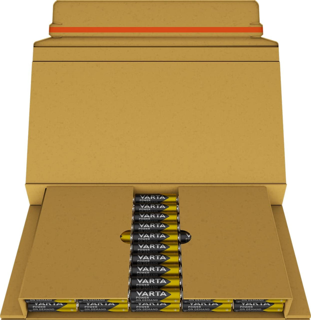 Varta Batterien AAA 100 Stück Power on Demand Alkaline 1,5 V Vorratspack