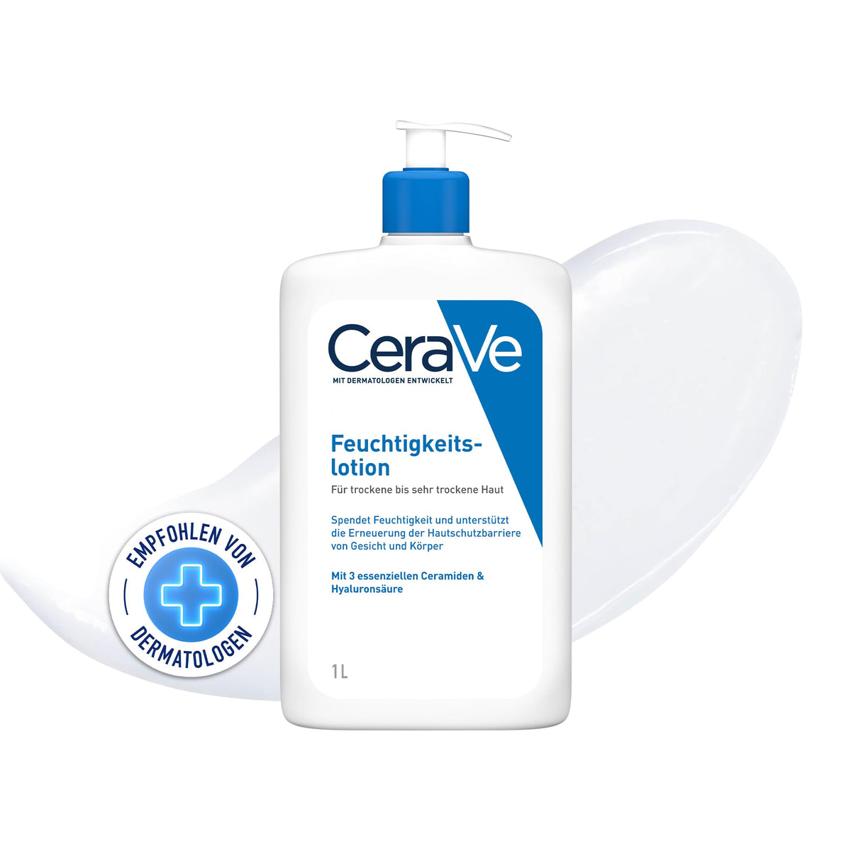 CeraVe Feuchtigkeitslotion für trockene Haut, Körper & Gesicht