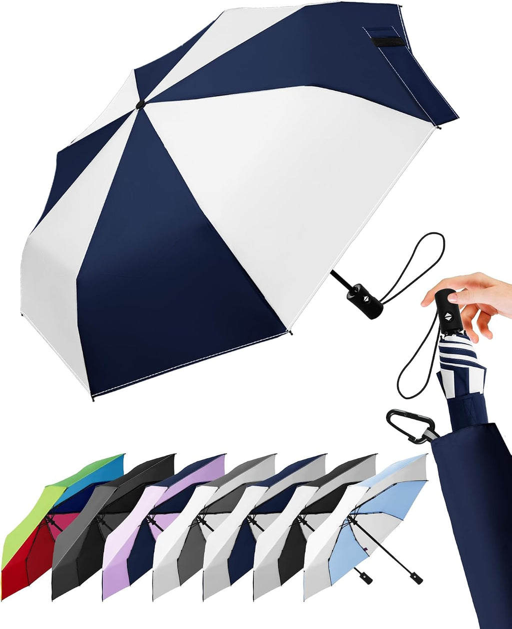 LILAC Regenschirm Klein Stabil Windfest