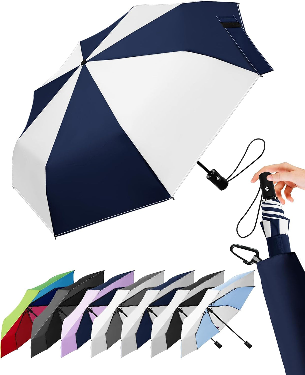 LILAC Regenschirm Klein Stabil Windfest
