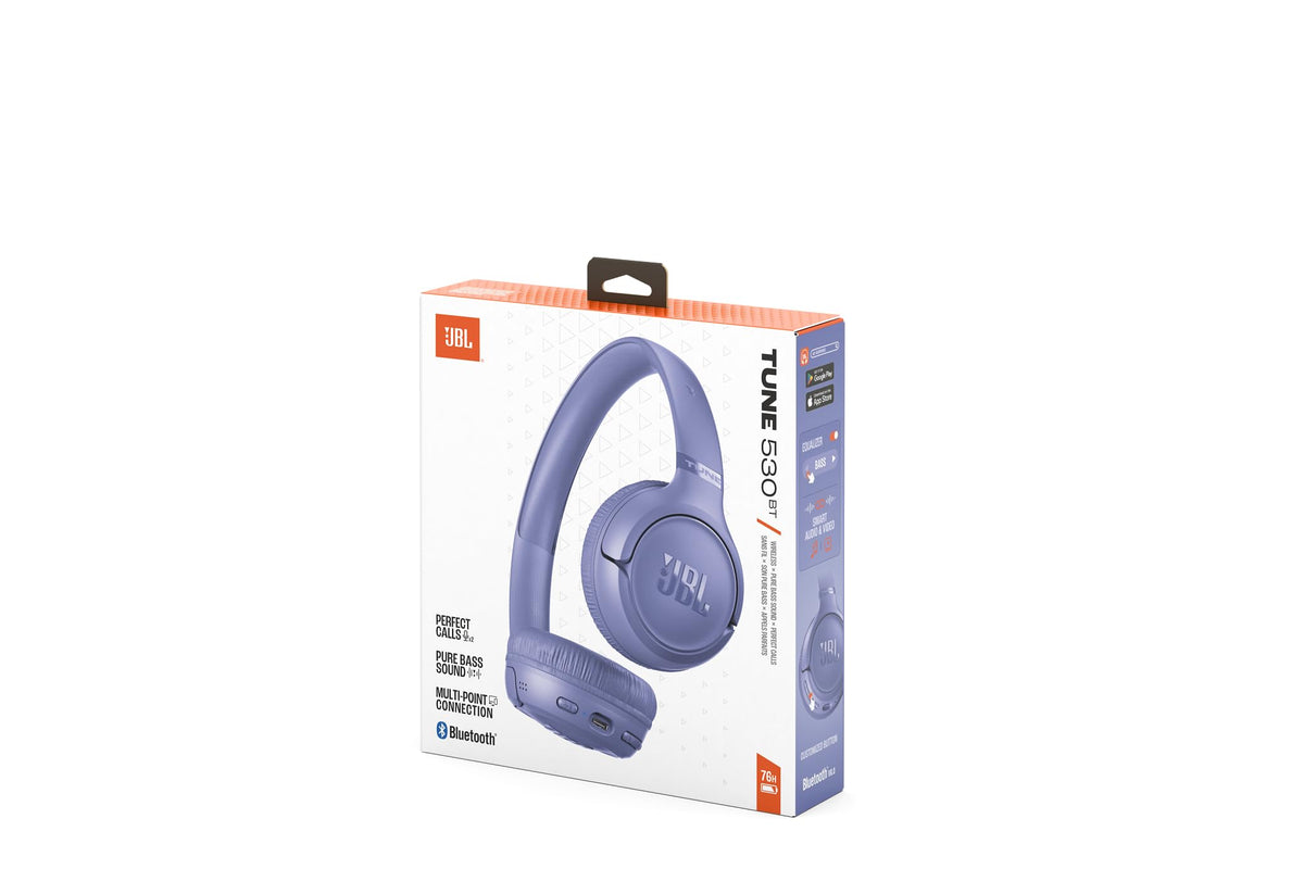 JBL Tune 530BT, Kabelloser On-Ear-Kopfhörer mit Bluetooth, Schwarz