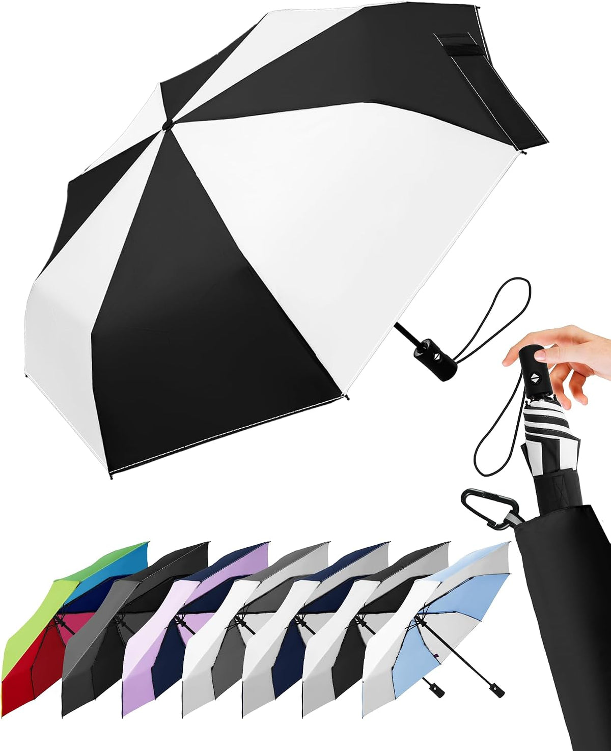 LILAC Regenschirm Klein Stabil Windfest