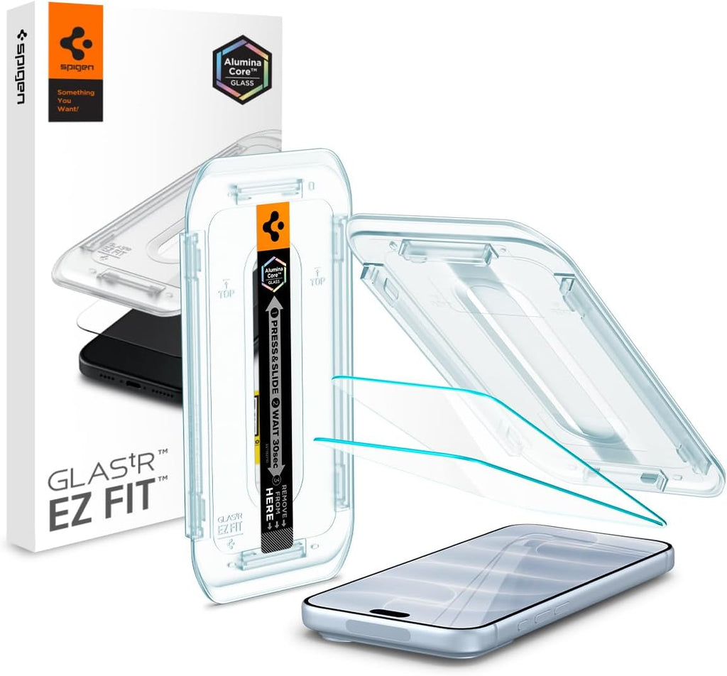Spigen EZ Fit Schutzfolie [2 Stück] für iPhone 18 Pro, iPhone 17 Pro