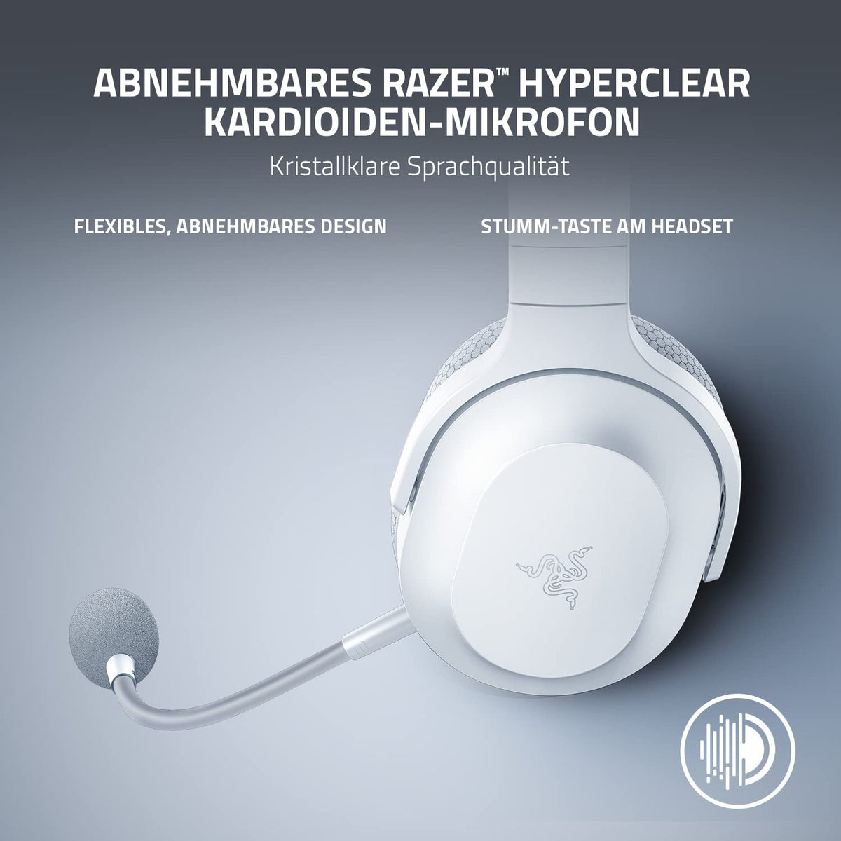 Razer Barracuda X - Kabelloses Multiplattform-Headset für Gaming und Mobile Geräte (SmartSwitch Dual Wireless, Triforce 40mm, Mikrofon mit Nierencharakteristik, 50h Akku, USB-C) Schwarz