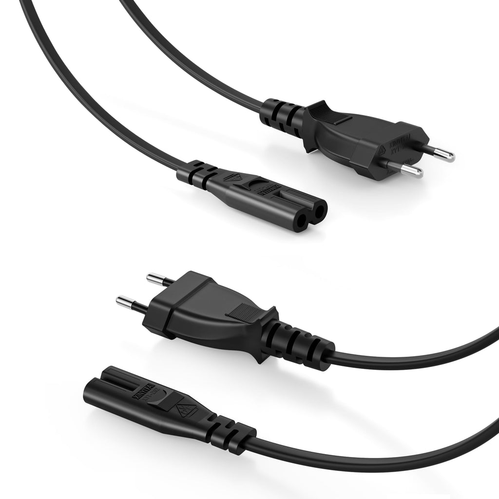 Superer 2M Netzkabel Stromkabel Passend für PS5 PS4 Xbox TV Fernseher
