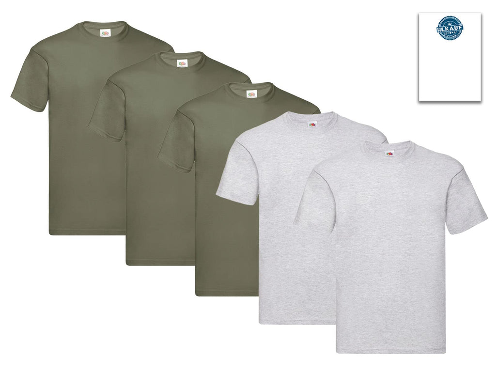 Fruit of the Loom Men's T-Shirt Iconic Tee, Lightweight Ringspun Tee, 5 Pack