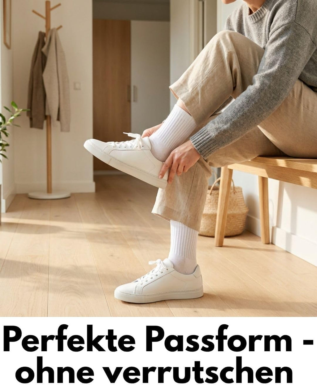 10 Paar Sportsocken Tennissocken Herren Damen Atmungsaktive Crew Socken Baumwolle