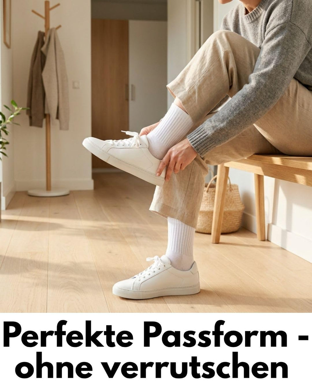10 Paar Sportsocken Tennissocken Herren Damen Atmungsaktive Crew Socken Baumwolle