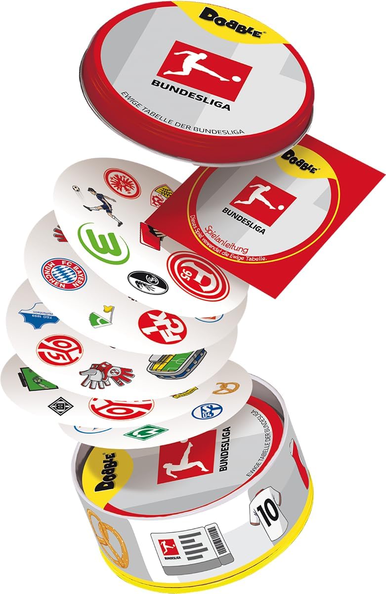 Asmodee, Dobble Bundesliga, Rasantes Familienspiel, Deutsch