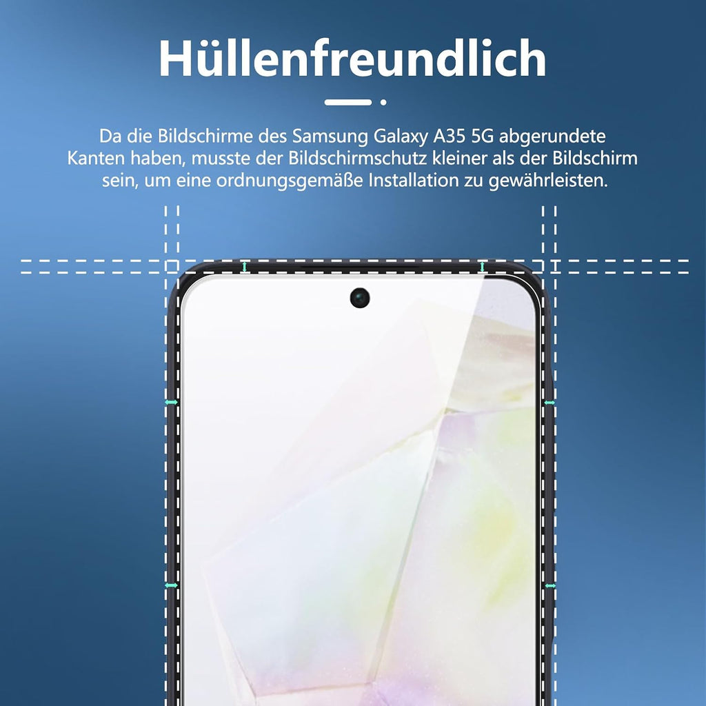 NEW'C Schutzfolie für Samsung Galaxy A35 5G für Panzerglas