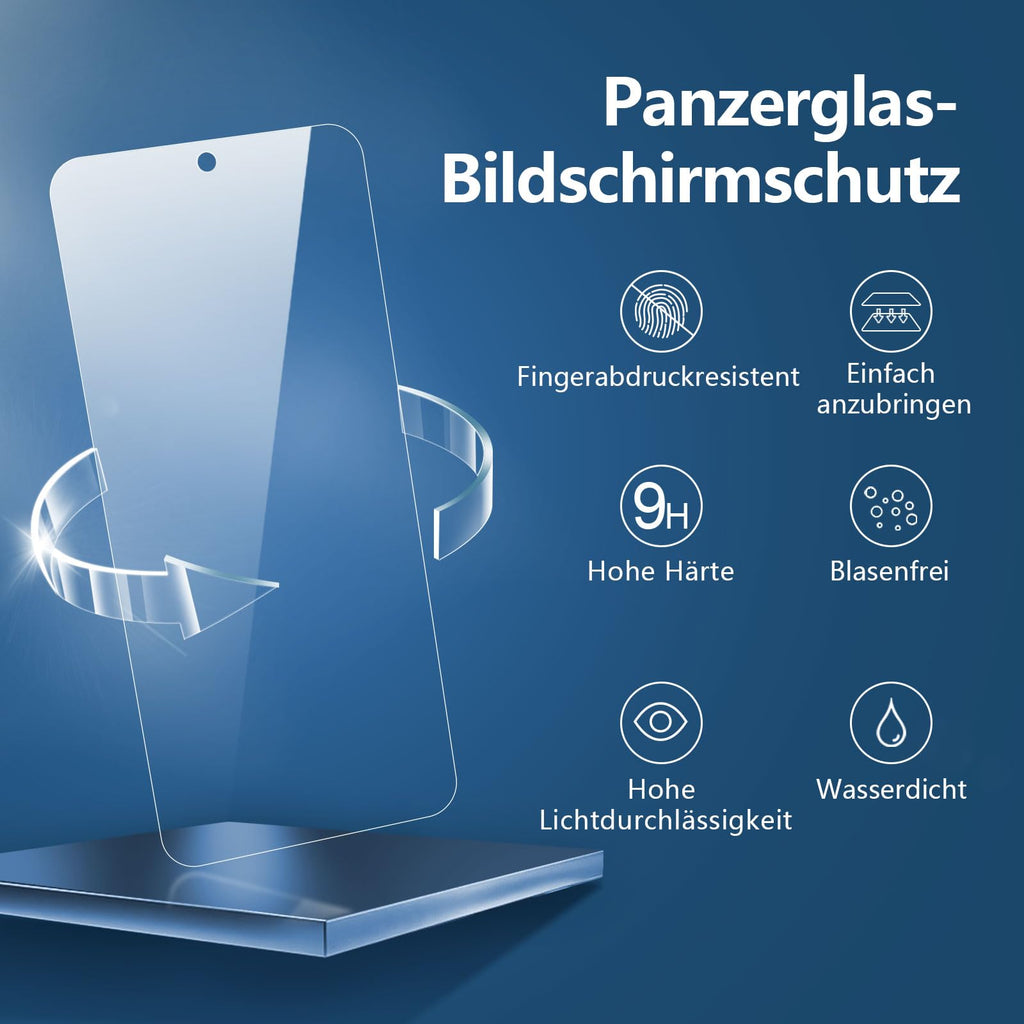 NEW'C Schutzfolie für Samsung Galaxy A35 5G für Panzerglas