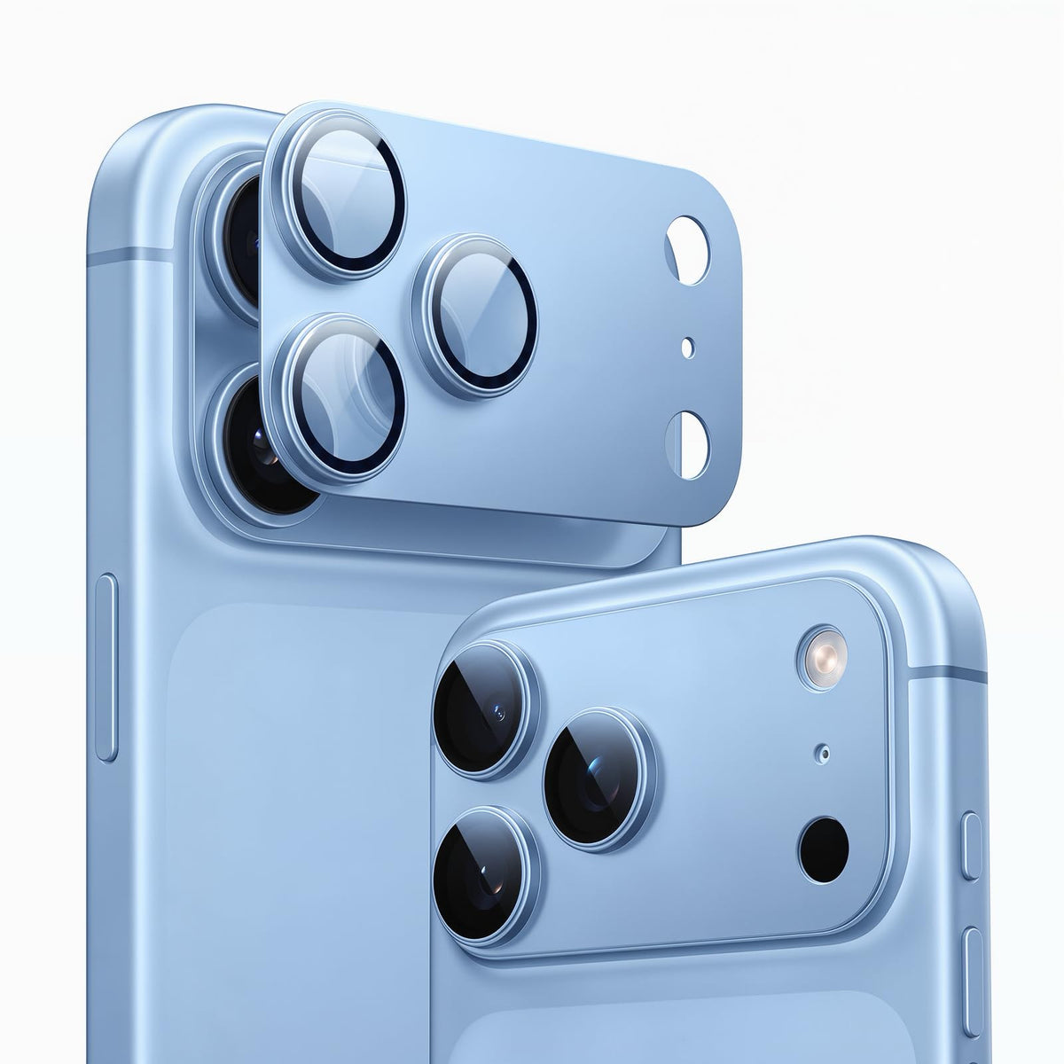 TORRAS für iPhone 18 Pro 9H+ Kratzfest Kameraschutz HD-Klares, Grau