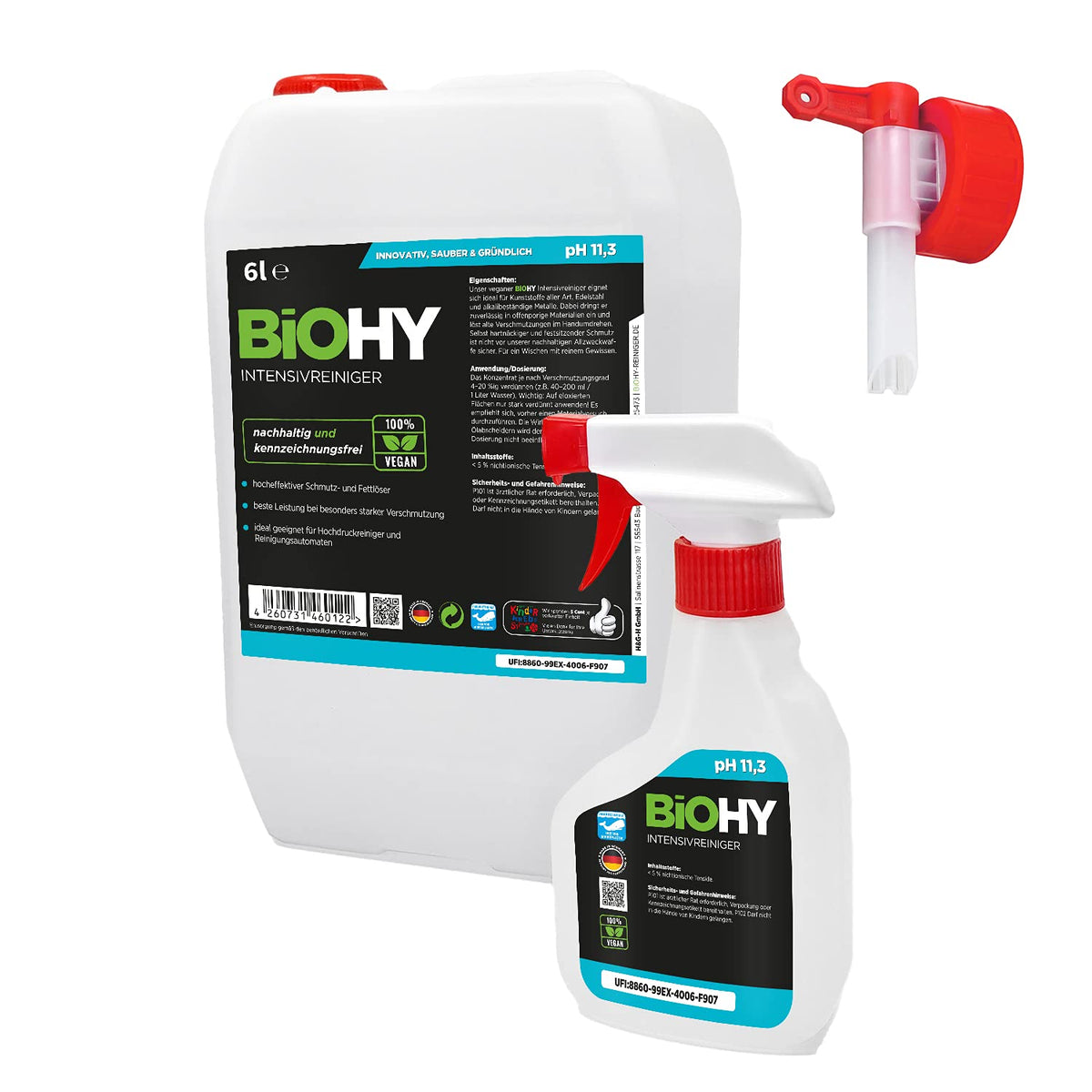 BiOHY Wischroboter Reiniger für Station mit Orangenduft (2 x 1 Liter)