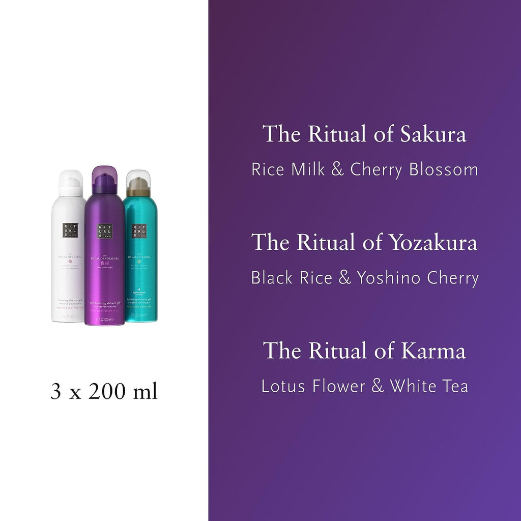 RITUALS Duschschaum Geschenkset, 3 x 200 ml