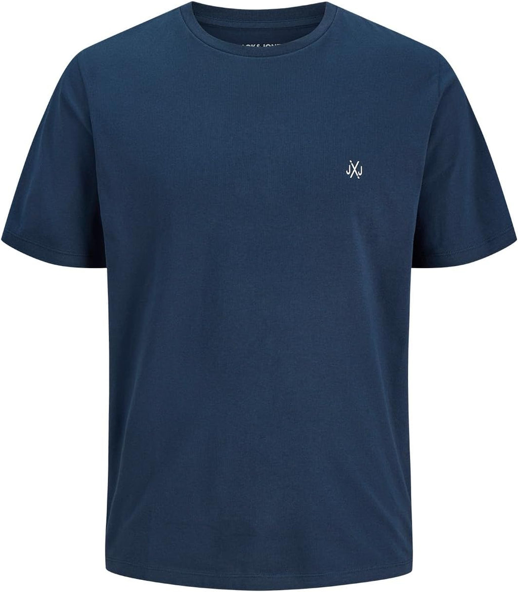 JACK & JONES Herren T-Shirt 3er Pack – Baumwolle, Rundhals, Kurzarm, mit Print – Bequeme Freizeitshirts im modernen Design