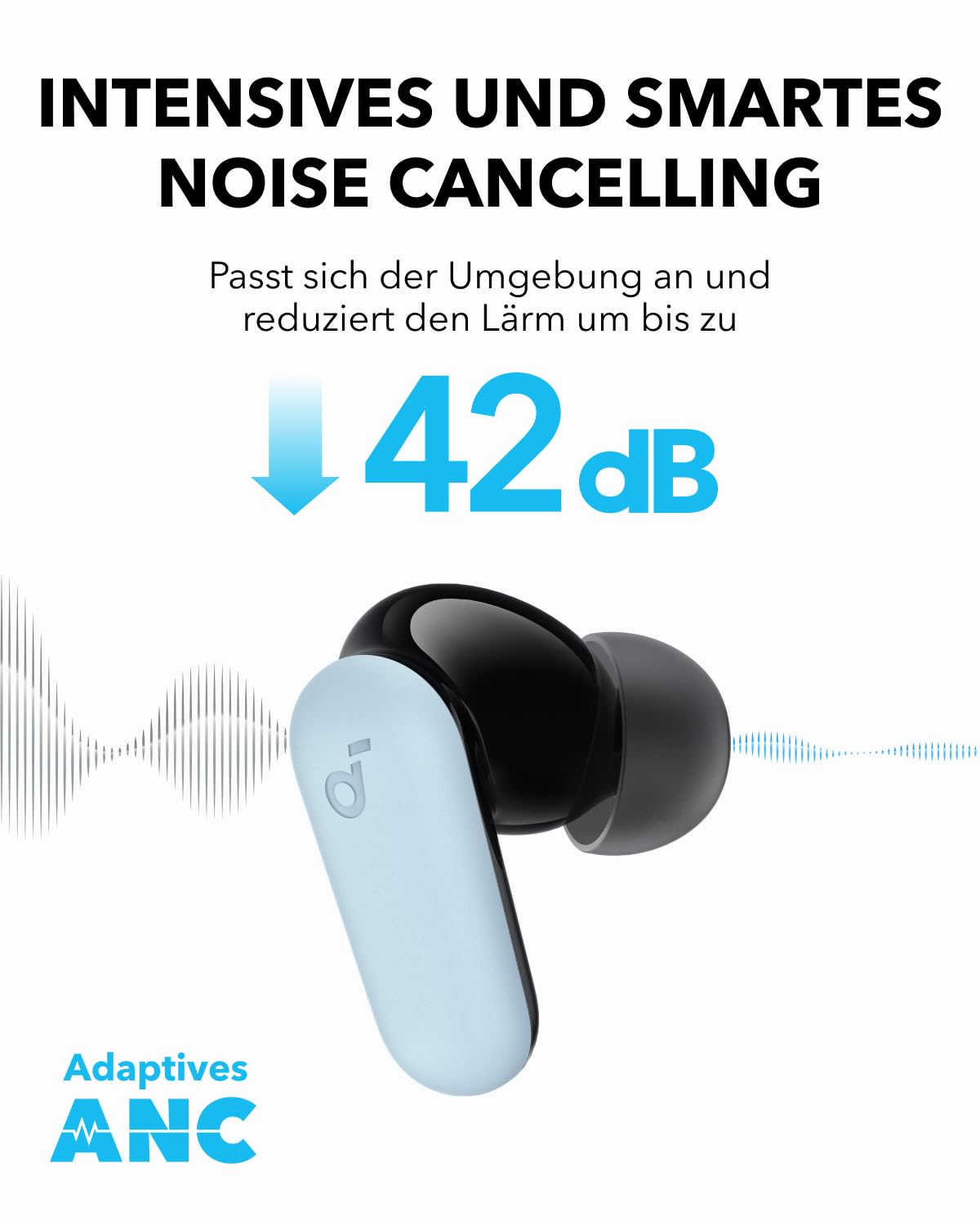 soundcore by Anker P20i Kabellose Bluetooth Kopfhörer in-Ear, 10mm Treiber