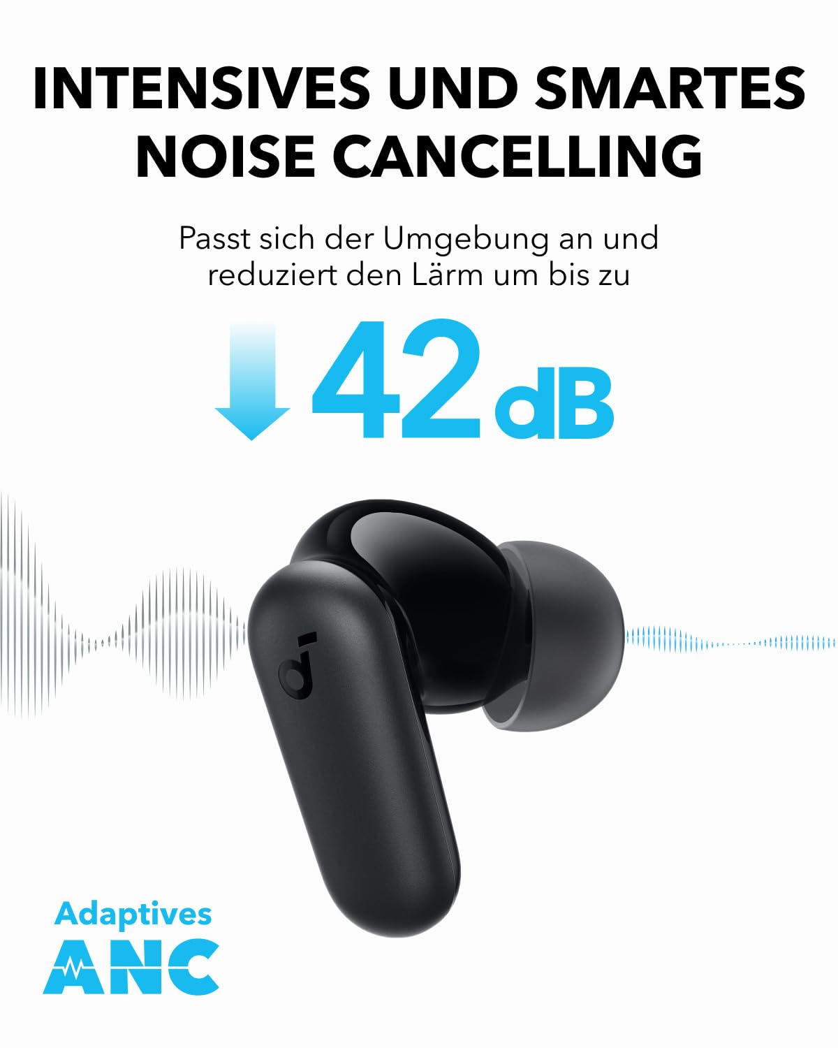soundcore by Anker P20i Kabellose Bluetooth Kopfhörer in-Ear, 10mm Treiber
