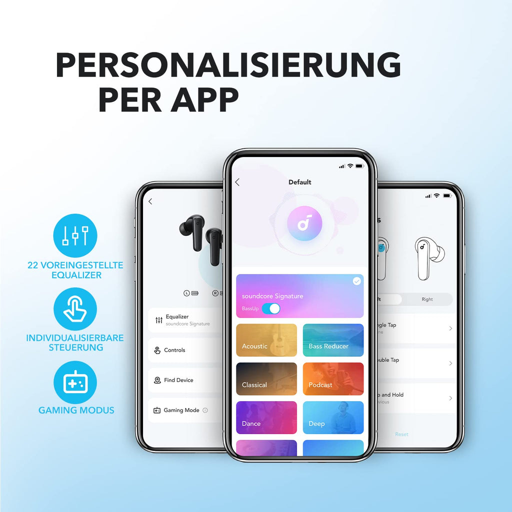 soundcore by Anker P20i Kabellose Bluetooth Kopfhörer in-Ear, 10mm Treiber