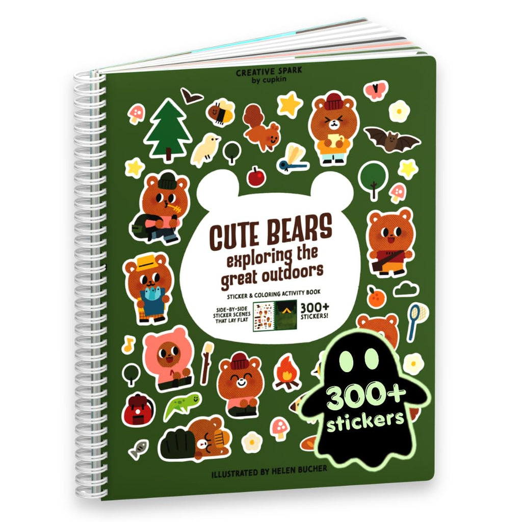 Cupkin Animal Habitats Sticker Book | 12 Coloring & Activity, 500+ Stickers