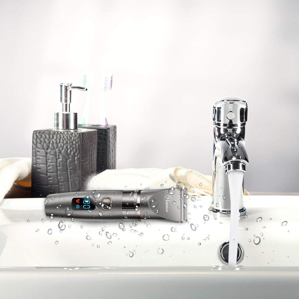 Hatteker 3-in-1 Herren Haarschneidemaschine Wasserdicht Barttrimmer