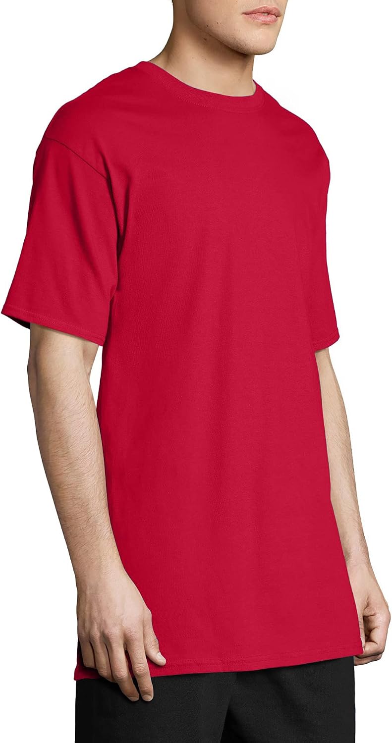 Hanes Men's Beefy-T Cotton Crewneck T-Shirt, 2-Pack, Big & Tall Sizes