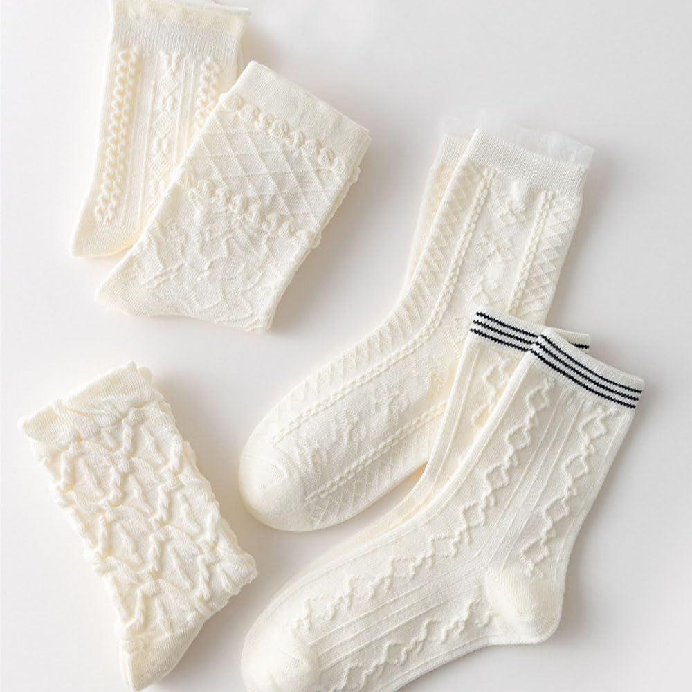 FedMois 10 Paires Chaussettes chaudes hiver en Coton Garçons Filles Socquette Enfant